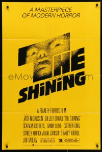 5r795 SHINING studio style 1sh 1980 Stephen King & Stanley Kubrick, iconic art by Saul Bass!
