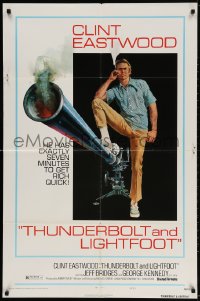 5r894 THUNDERBOLT & LIGHTFOOT style C 1sh 1974 art of Clint Eastwood with HUGE gun by McGinnis!