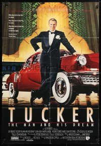 5r913 TUCKER: THE MAN & HIS DREAM int'l 1sh 1988 Francis Ford Coppola, c/u of Jeff Bridges in tux w/car!