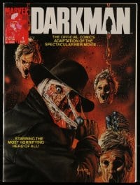 5s035 DARKMAN #1 8x11 comic book 1990 Sam Raimi's masked hero adapted for Marvel Comics!