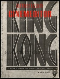 5s117 AMERICAN CINEMEDITOR magazine Winter 1976-1977 special issue dedicated to King Kong!