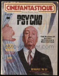 5s151 CINEFANTASTIQUE magazine October 1986 Roger Stine art of Alfred Hitchcock, making of Psycho!