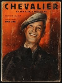 5s161 CINEMA ILLUSTRAZIONE Italian magazine supplement January 1937 all about Maurice Chevalier!
