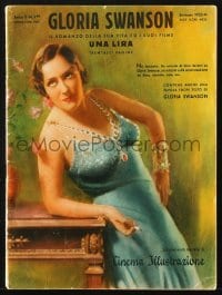 5s158 CINEMA ILLUSTRAZIONE Italian magazine supplement September 1933 all about Gloria Swanson!
