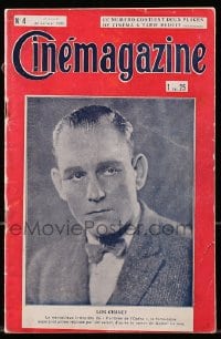 5s165 CINEMAGAZINE French magazine January 22, 1926 Lon Chaney Sr. in Phantom of the Opera!
