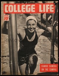 5s189 COLLEGE LIFE magazine September 1940 17 year old student Esther Williams on the cover!
