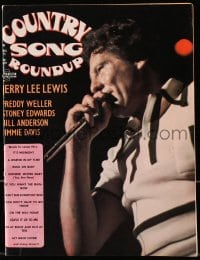 5s193 COUNTRY SONG ROUNDUP magazine April 1975 cover portrait of Jerry Lee Lewis by Herb Burnette!
