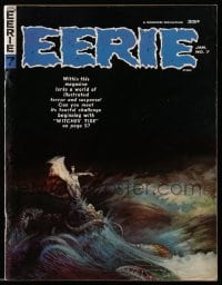 5s208 EERIE #7 magazine January 1966 great Frank Frazetta cover art for Witches' Tide!