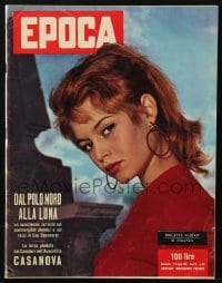 5s215 EPOCA Italian magazine August 24, 1958 great cover portrait of sexy Brigitte Bardot!