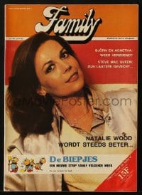 5s237 FAMILY Belgian magazine April 27, 1980 great cover portrait of sexy Natalie Wood!