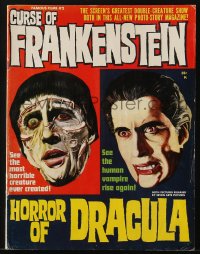 5s238 FAMOUS FILMS magazine 1964 Christopher Lee in Curse of Frankenstein AND Horror of Dracula!