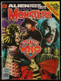 5s249 FAMOUS MONSTERS OF FILMLAND #155 magazine Jul 1979 Doctor Who cover art, Alien movie preview!