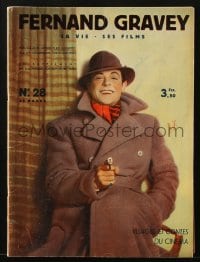 5s252 FERNAND GRAVEY French magazine October 20, 1938 illustrated biography of the French actor!