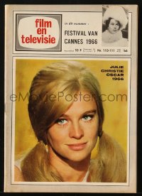 5s257 FILM EN TELEVISIE Belgian magazine August 1966 great cover portrait of sexy Julie Christie!