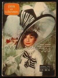 5s255 FILM EN TELEVISIE Belgian magazine Dec 1964 cover portrait of Audrey Hepburn, My Fair Lady!