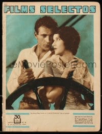 5s263 FILMS SELECTOS Spanish magazine August 1, 1931 Gary Cooper & Fay Wray in The First Kiss!