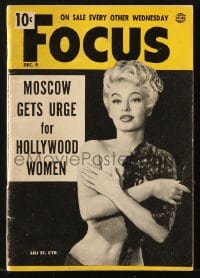 5s270 FOCUS digest magazine Dec 9, 1953 Moscow gets urge for Hollywood women, Lili St. Cyr cover!