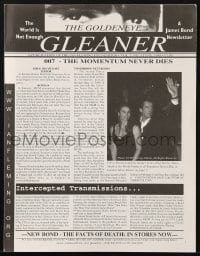 5s280 GOLDENEYE GLEANER vol 1 no 5 magazine June 1998 cool James Bond Newsletter, Pierce Brosnan