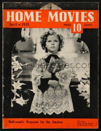 5s297 HOME MOVIES magazine April 1939 great cover portrait of Shirley Temple holding Bible!