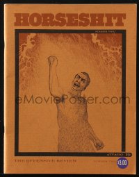 5s299 HORSESHIT vol 1 no 2 magazine 1967 Robert M. Dunker art, The Offensive Review!