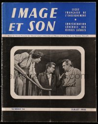 5s305 IMAGE ET SON French magazine July 1956 James Dean in a scene from Rebel Without a Cause!