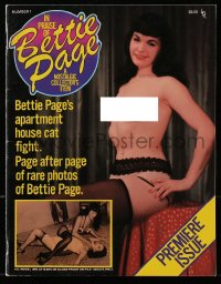 5s306 IN PRAISE OF BETTIE PAGE vol 1 no 1 magazine July 1983 full-page nude images of the legend!