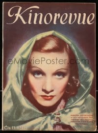 5s317 KINOREVUE magazine November 18, 1936 great cover portrait of Marlene Dietrich in Desire!