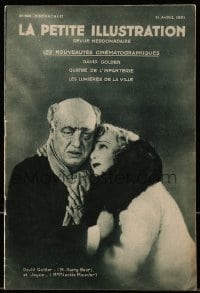 5s333 LA PETITE ILLUSTRATION French magazine April 11, 1931 Harry Baur & Jackie Monnier!