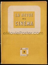 5s334 LA REVUE DU CINEMA French magazine Dec 1946 Orson Welles Citizen Kane & Magnificent Ambersons!