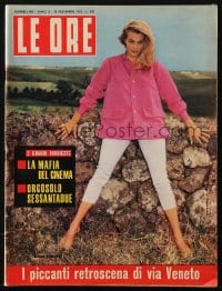 5s340 LE ORE Italian magazine November 29, 1962 sexy Anita Ekberg on the cover!