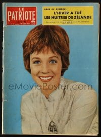 5s341 LE PATRIOTE Belgian magazine March 17, 1963 cover portrait of Julie Andrews, Mary Poppins!
