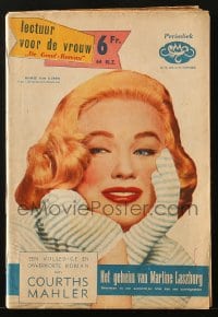 5s342 LECTEUR VOOR DE VROUW Belgian magazine Aug 22, 1954 cover portrait of sexy Mamie Van Doren!