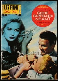 5s346 LES FILMS POUR VOUS French magazine Aug 20, 1962 Jack Palance & Anita Ekberg in Man Inside!