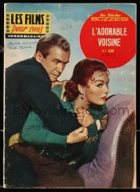 5s345 LES FILMS POUR VOUS French magazine January 2, 1961 James Stewart & Kim Novak in Vertigo!