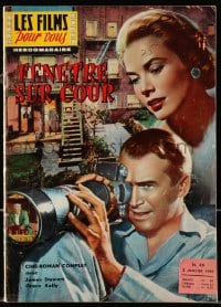 5s344 LES FILMS POUR VOUS French magazine Jan 5, 1959 Stewart & Kelly in Hitchcock's Rear Window!