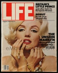 5s355 LIFE MAGAZINE magazine August 1982 never seen photos of Marilyn Monroe 20 years after death!