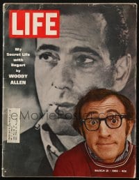 5s352 LIFE MAGAZINE magazine March 21, 1969 My Secret Life with Humphrey Bogart by Woody Allen!