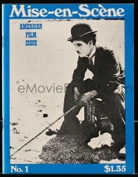5s370 MISE-EN-SCENE vol 1 no 1 magazine 1971 great cover image of Charlie Chaplin, American Film Issue!