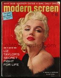 5s381 MODERN SCREEN magazine June 1955 sexy Marilyn Monroe by Berg-Topix, in her defense!