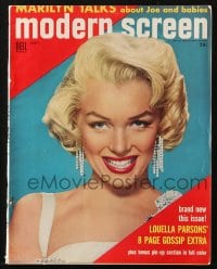 5s380 MODERN SCREEN magazine September 1954 Marilyn Monroe Talks About Joe DiMaggio and Babies!