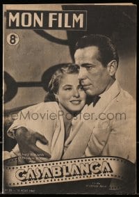 5s388 MON FILM French magazine August 13, 1947 Humphrey Bogart & Ingrid Bergman in Casablanca!