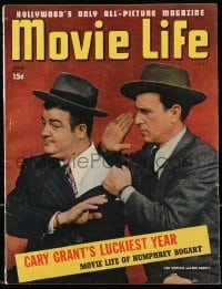 5s418 MOVIE LIFE magazine June 1943 Abbott & Costello by Cosmo-Sileo, Cary Grant, Humphrey Bogart!