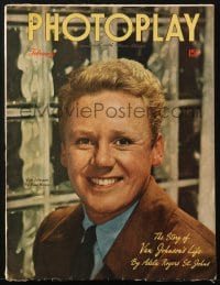 5s475 PHOTOPLAY magazine February 1946 great cover portrait of Van Johnson by Paul Hesse!