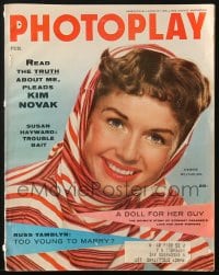 5s483 PHOTOPLAY magazine February 1956 cover portrait of Debbie Reynolds by Virgil Apger!