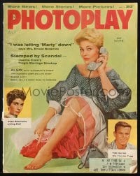 5s484 PHOTOPLAY magazine July 1956 cover portrait of sexy Kim Novak by Robert Coburn!