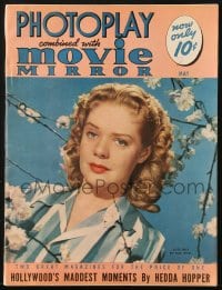 5s463 PHOTOPLAY magazine May 1941 cover portrait of pretty blonde Alice Faye by Paul Hesse!