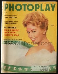 5s481 PHOTOPLAY magazine November 1955 cover portrait of sexy Kim Novak in bubble bath by Coburn!