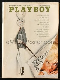 5s507 PLAYBOY magazine June 1963 includes an article called The Nudest Jayne Mansfield!