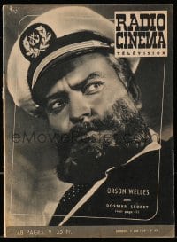5s521 RADIO CINEMA TELEVISION French magazine June 17, 1956 Orson Welles as Mr. Arkadin!