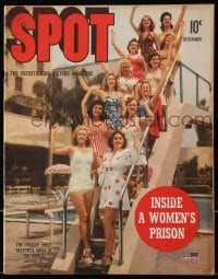 5s571 SPOT magazine Dec 1941 twelve most beautiful girls in the world, inside a women's prison!